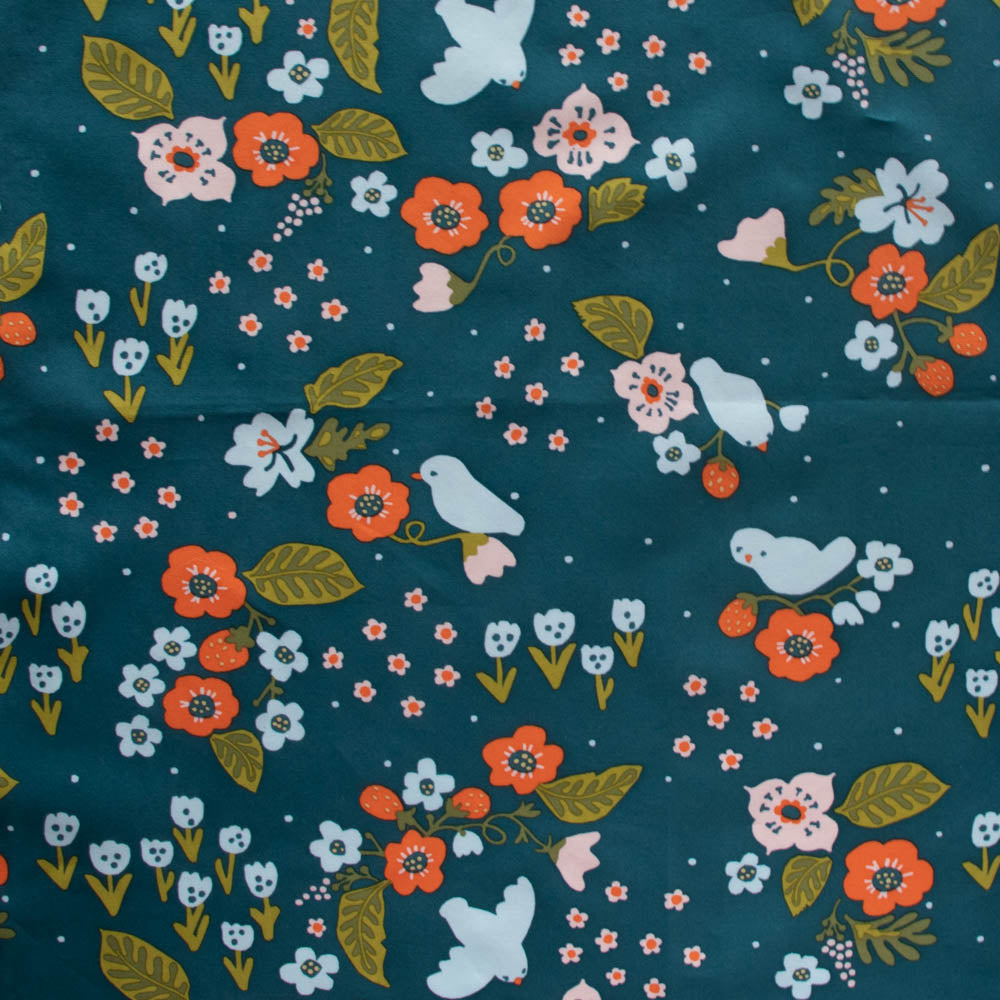 Feathered Friends Deep Teal