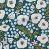 Big Blooms Deep Teal