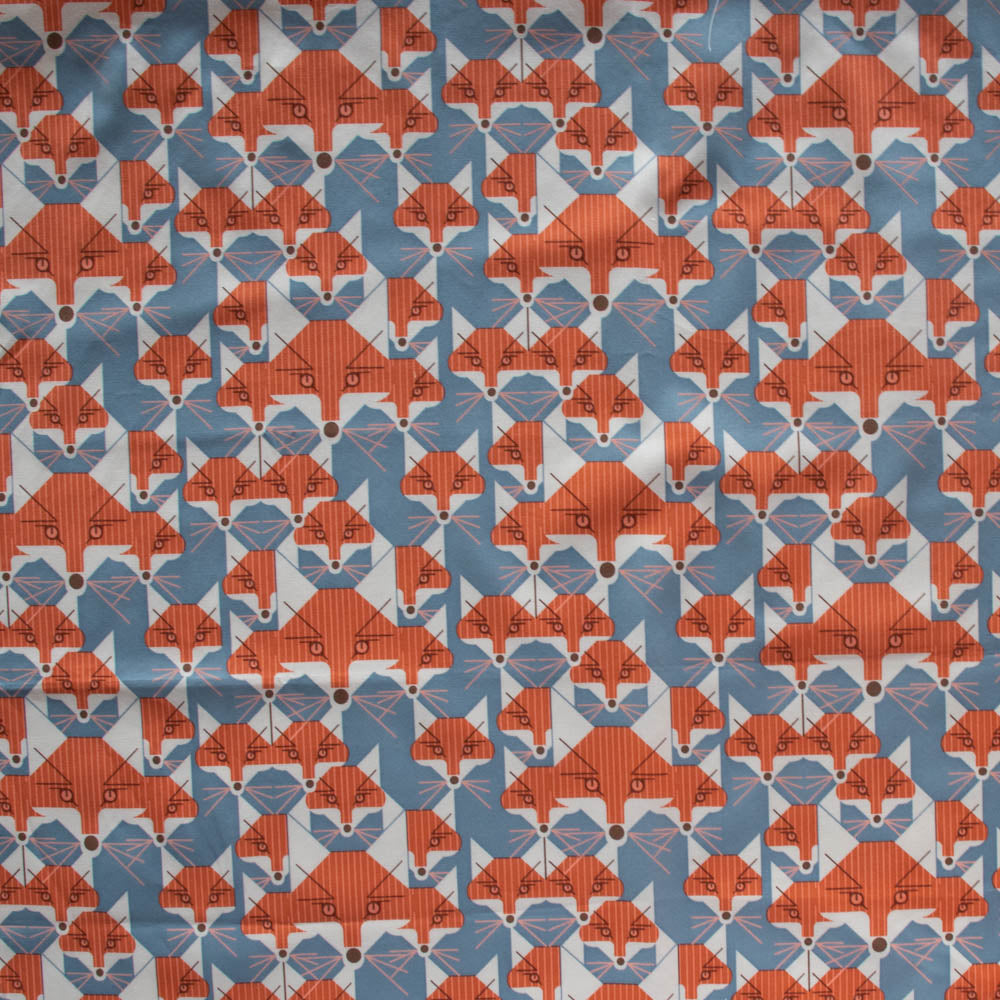 Foxsimilies Denim Poplin