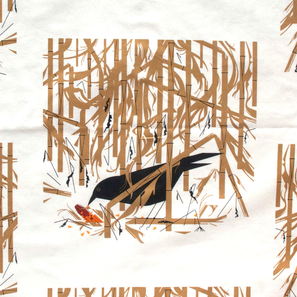 Crow in the Snow Poplin