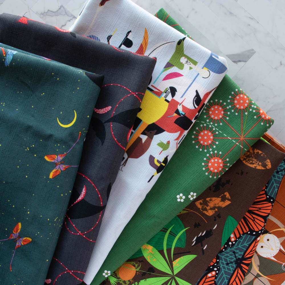 Charley Harper Barkcloth Summer Sampler Case Pack, 15YD