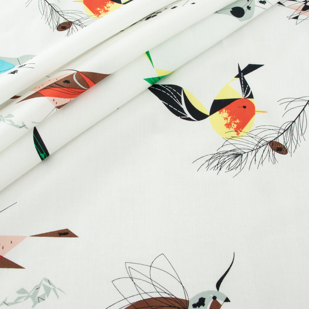 Western Birds Main Poplin