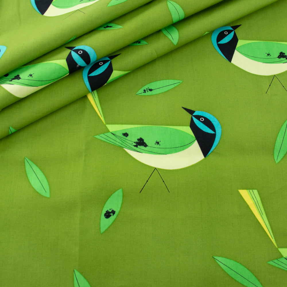 Green Jay Poplin