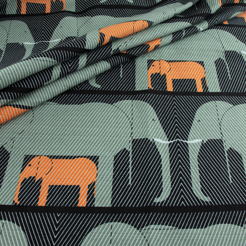 Jumbrella Orange Barkcloth