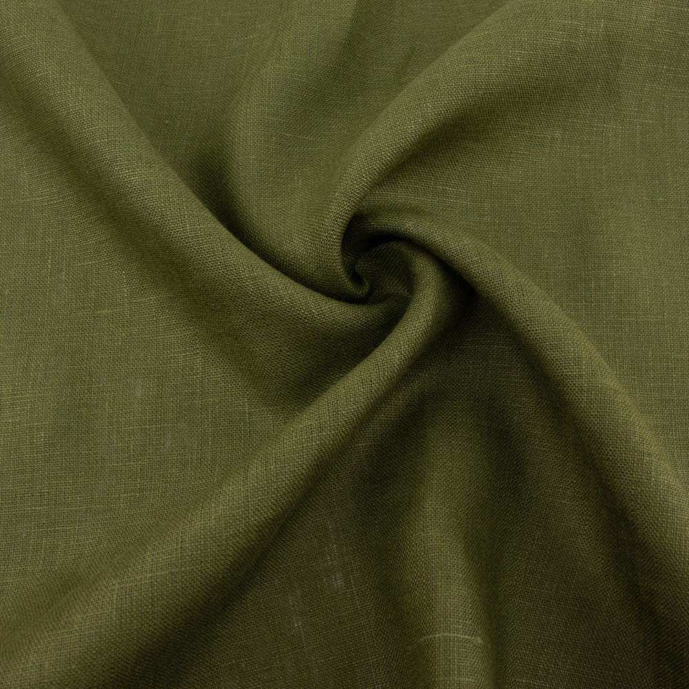 Jungle Green Solid Linen