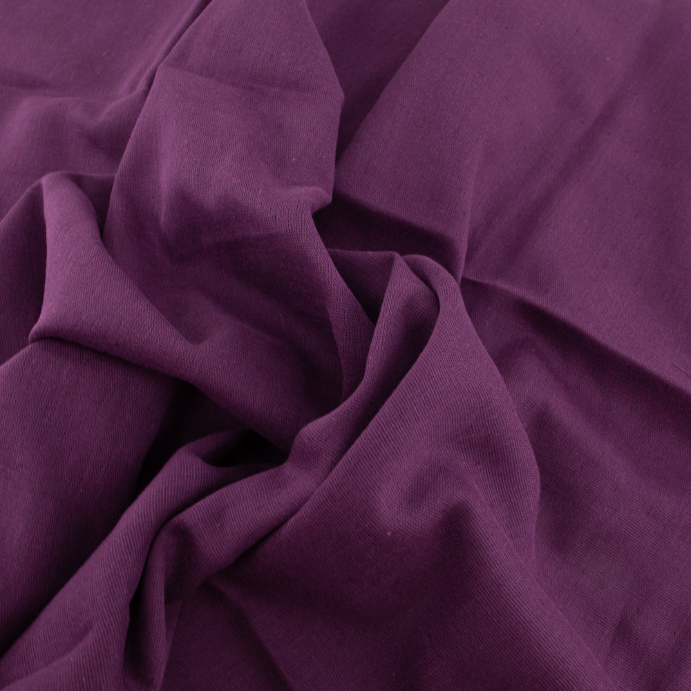 Dark Plum Solid Double Gauze
