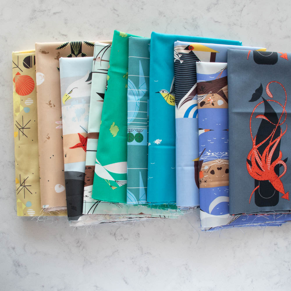 Charley Harper Coastal Fat Quarter Bundle, 10 Total | SOLD OUT