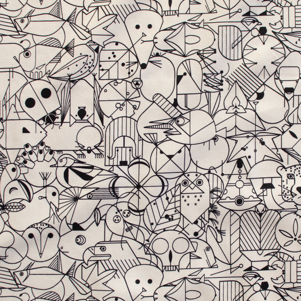 End Papers Natural Poplin REPRINT