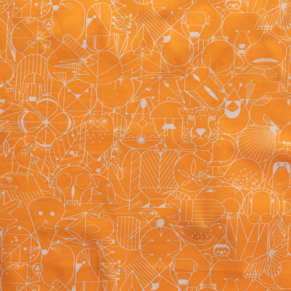 End Papers Papaya Poplin