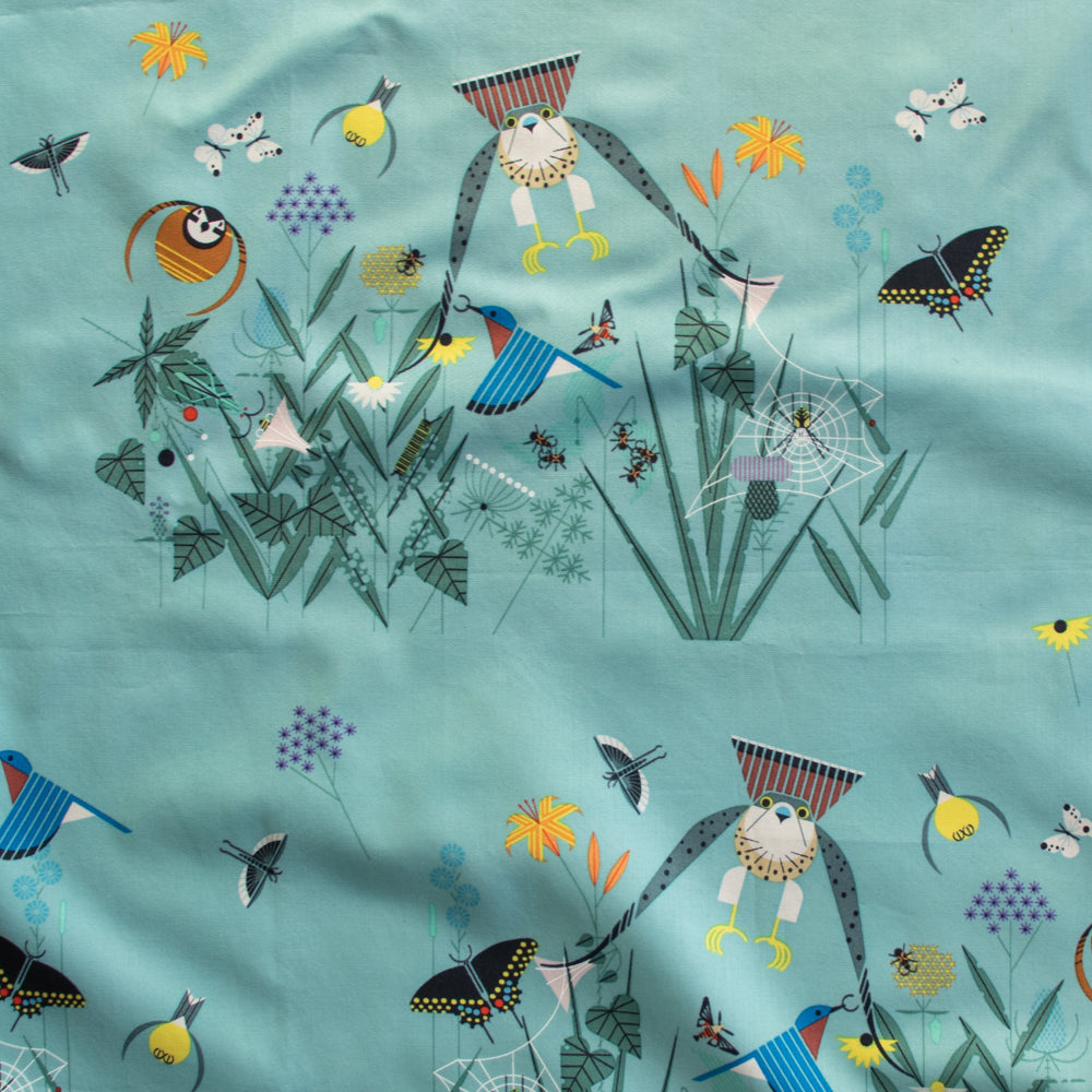 Small Field of Birds Poplin