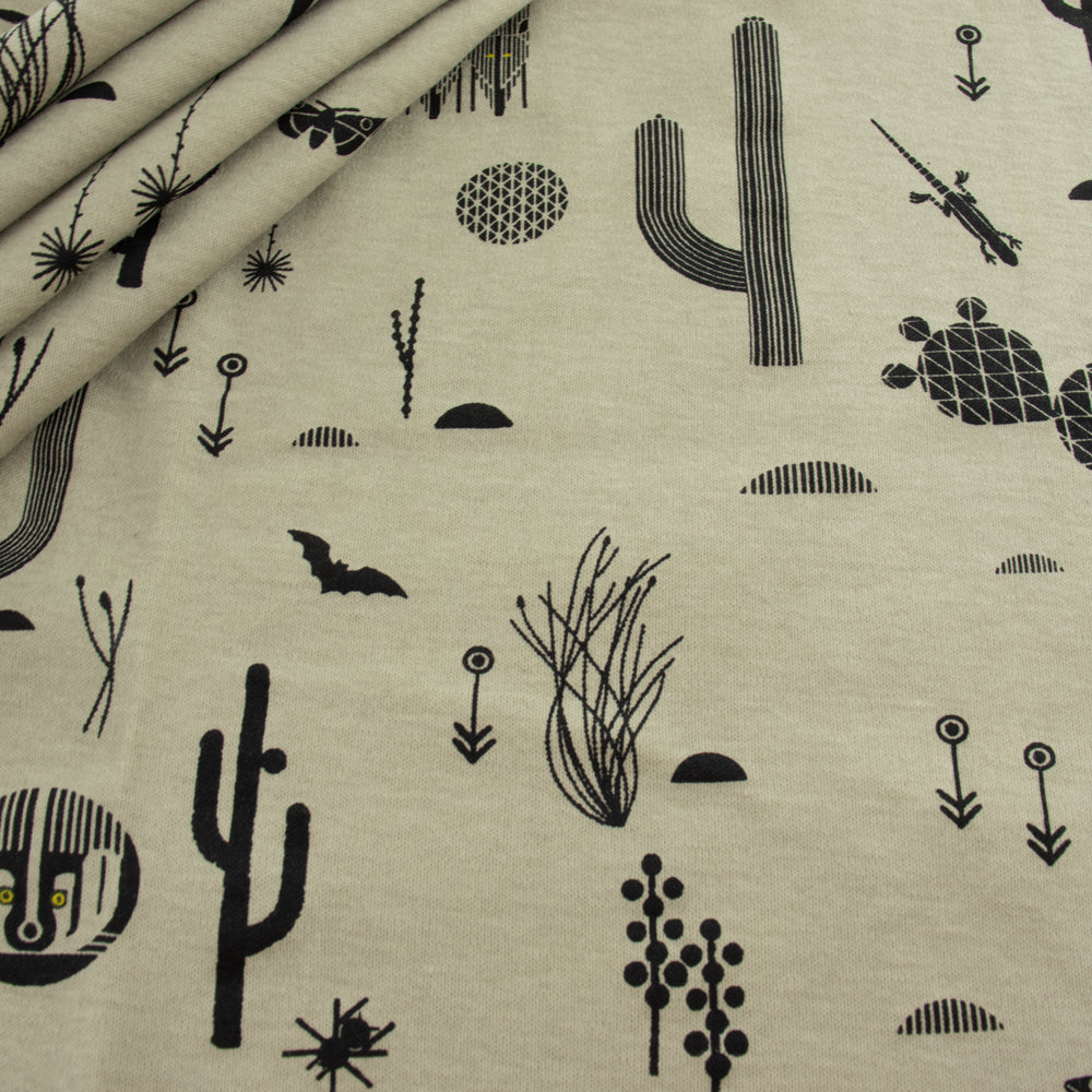 Charley Harper Desert Silhouettes Gray Interlock Knit| SOLD OUT