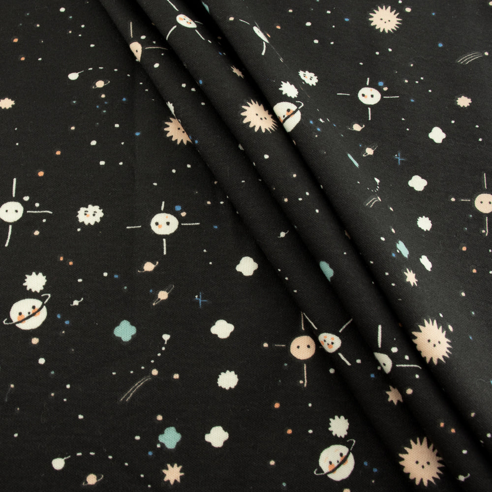 Planetary Soft Black Interlock Knit | FEB SHIPMENT SOLD OUT