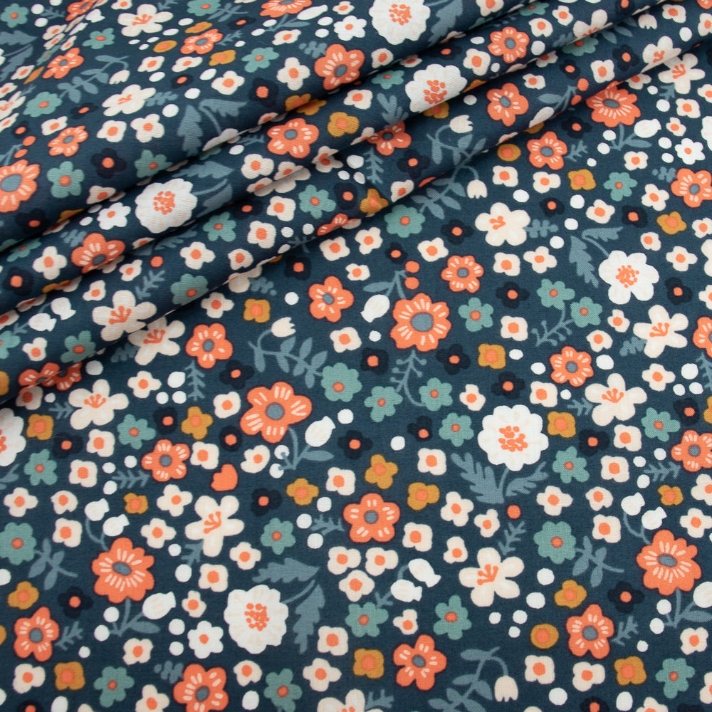 Bella Petite Denim Blue Cotton Lawn