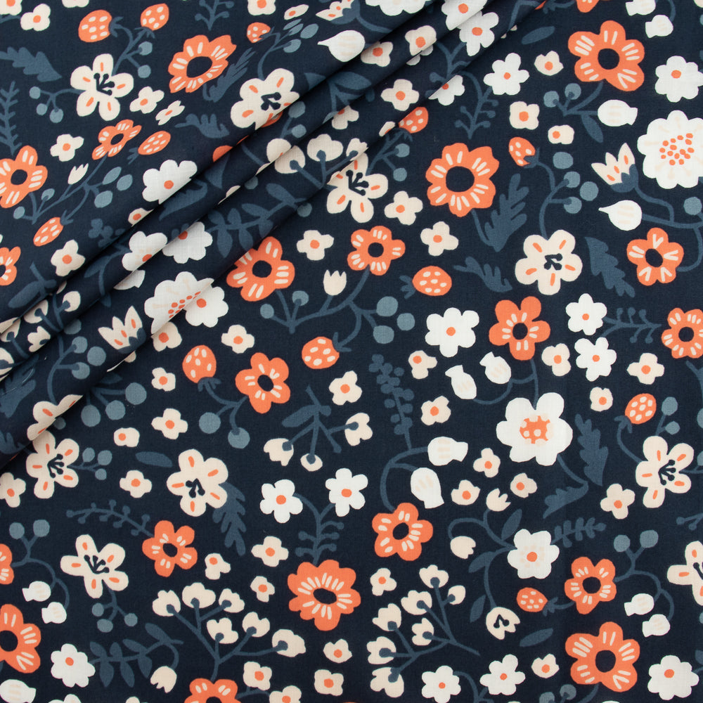 Bella Margot Midnight Cotton Lawn