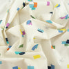 Squares and Dashes Bright Multi Poplin