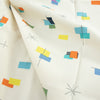 Squares and Dashes Bright Multi Poplin