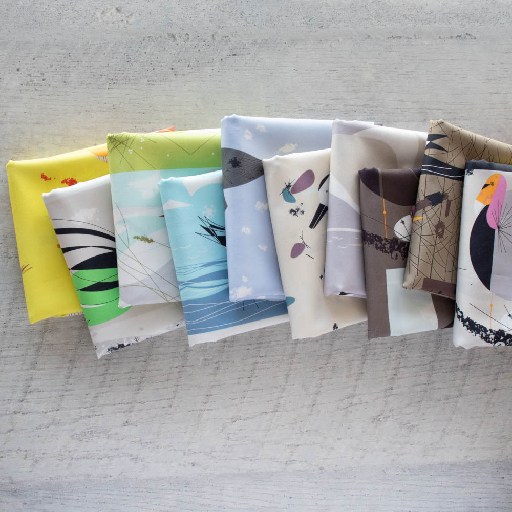 Vanishing Birds Fat Quarter Bundle, 10 Total