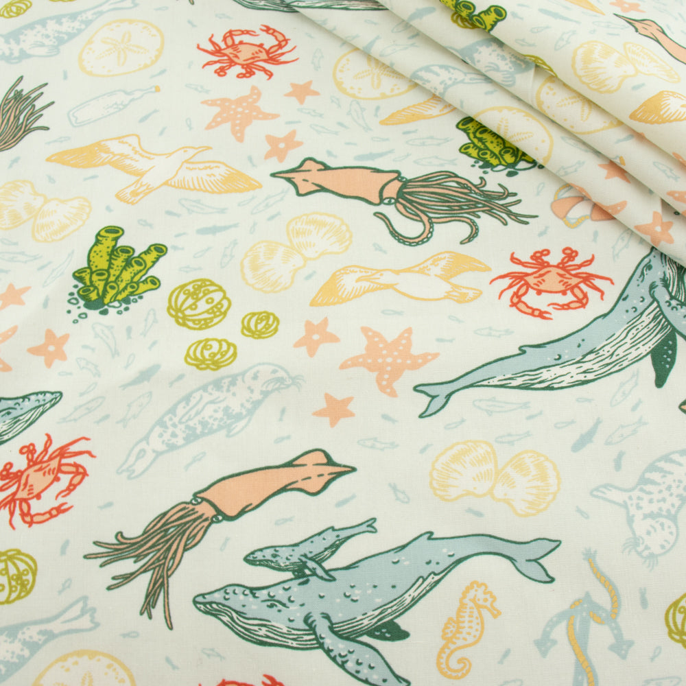 Marine Light Blue Poplin