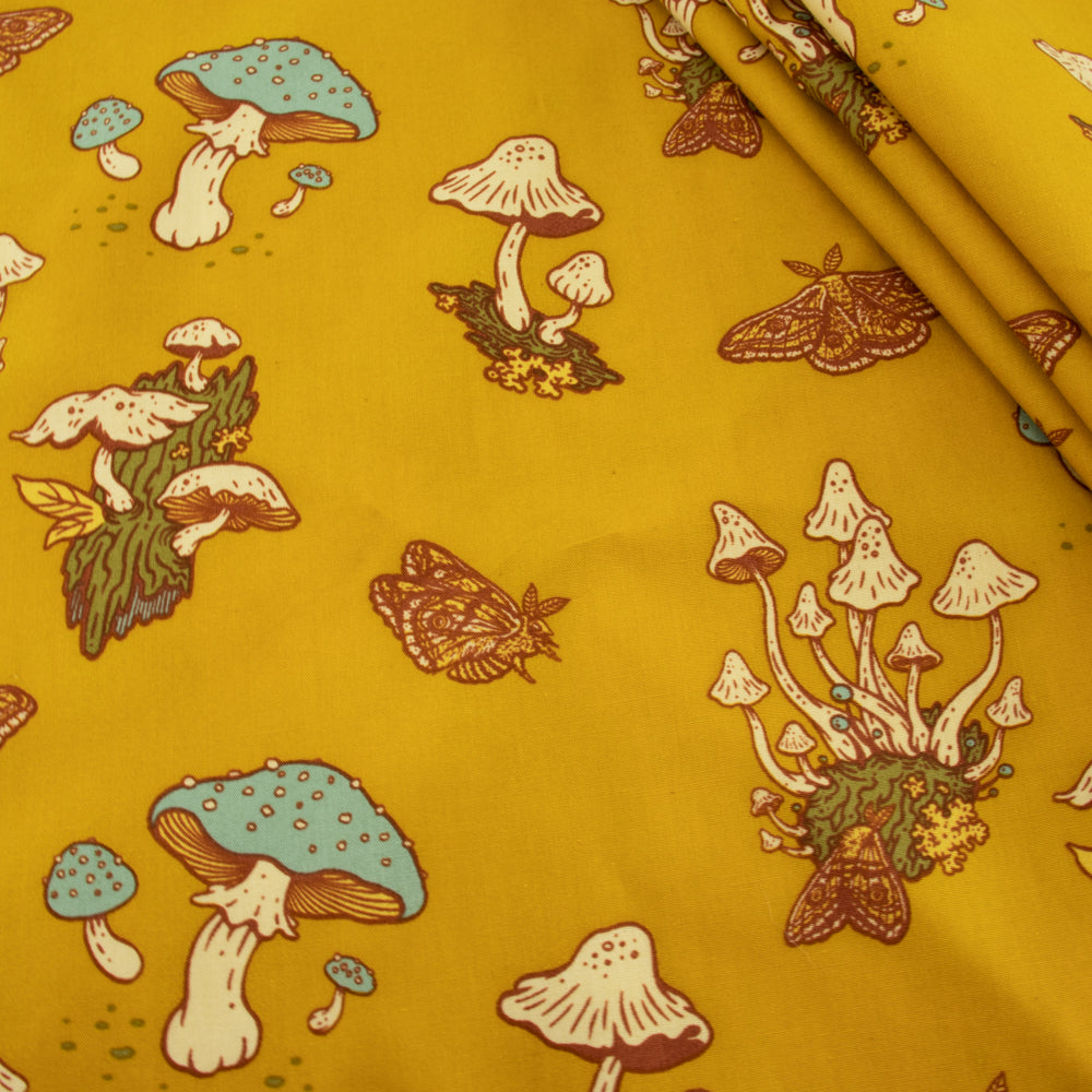 Mushrooms Mustard Poplin