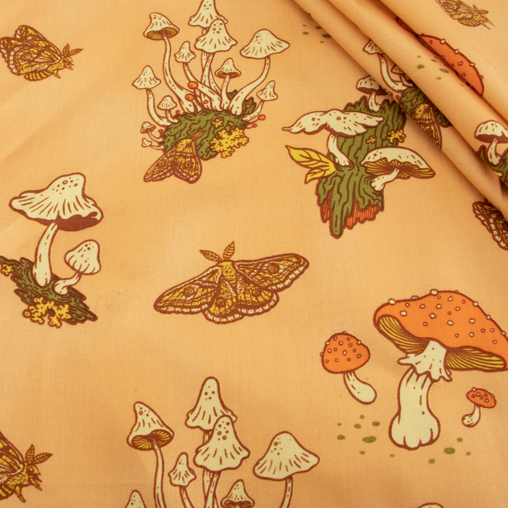 Mushrooms Peachy Poplin