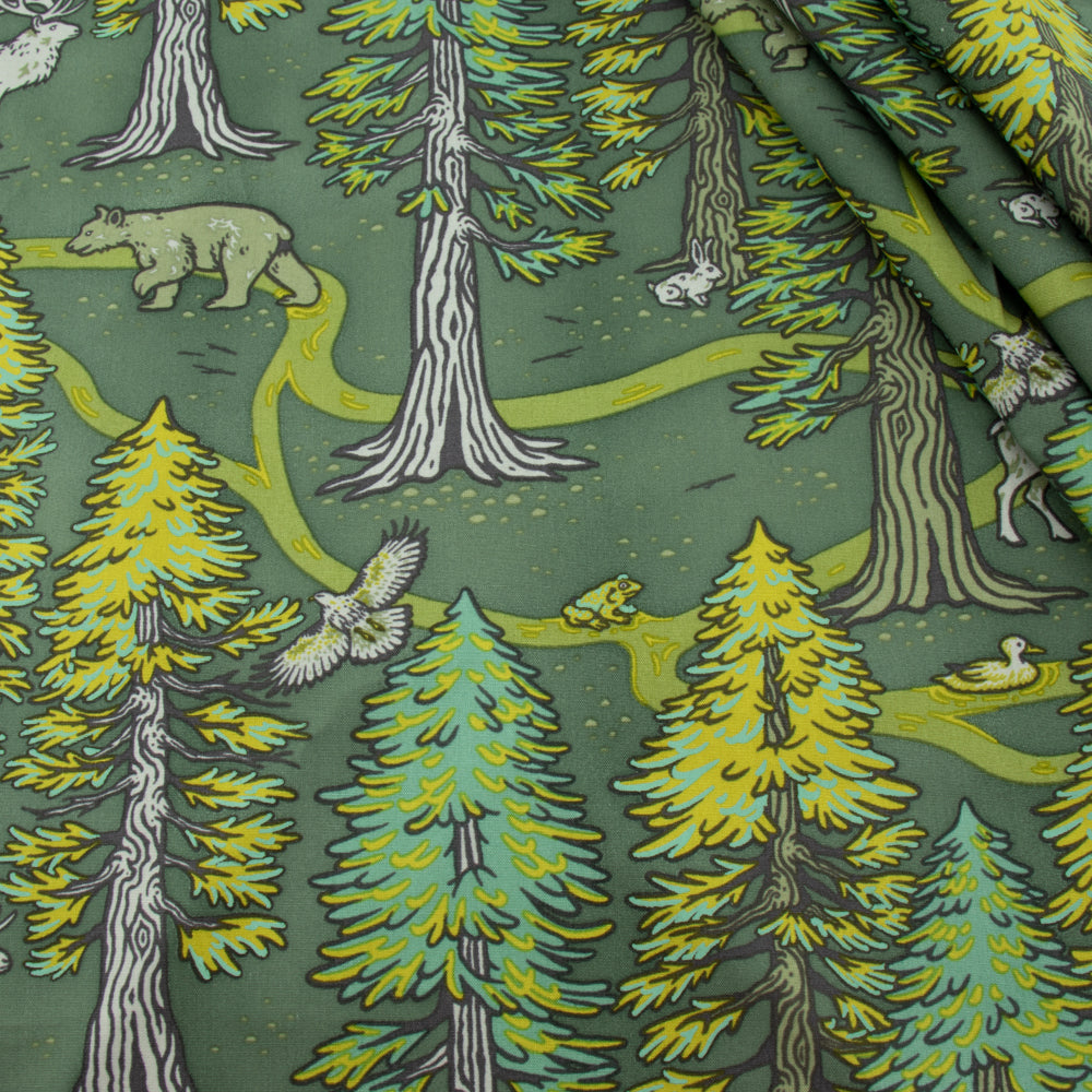 Redwoods Green Poplin
