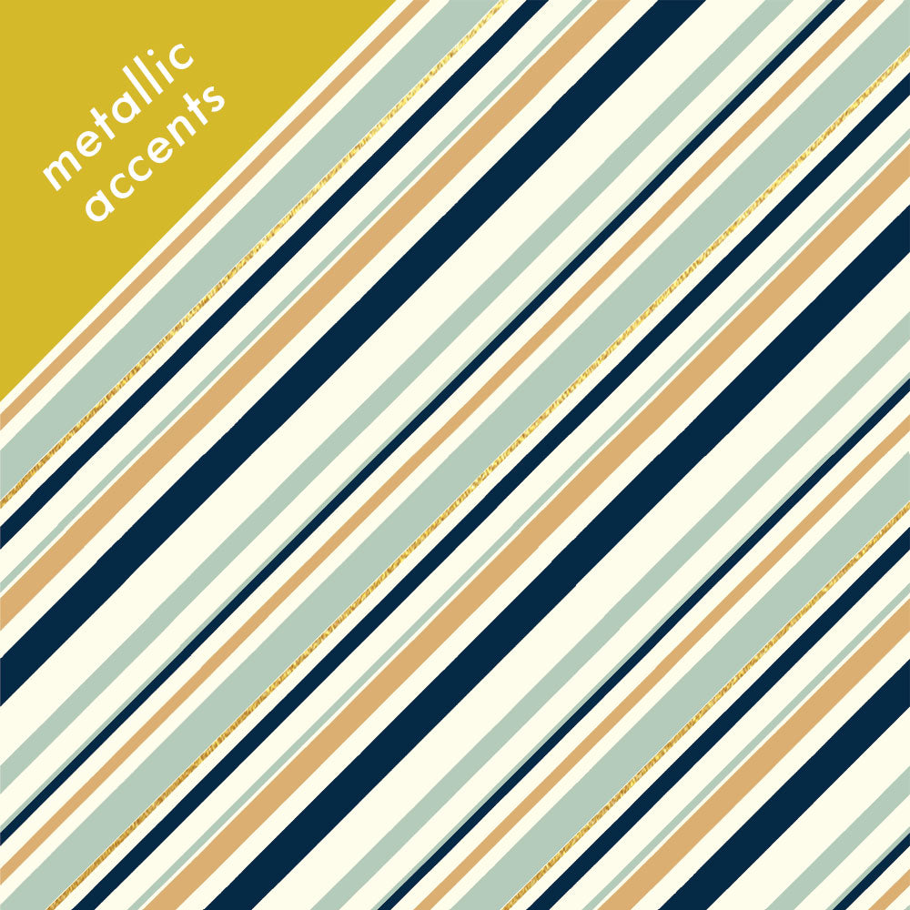 STRIPE in MINT CANVAS