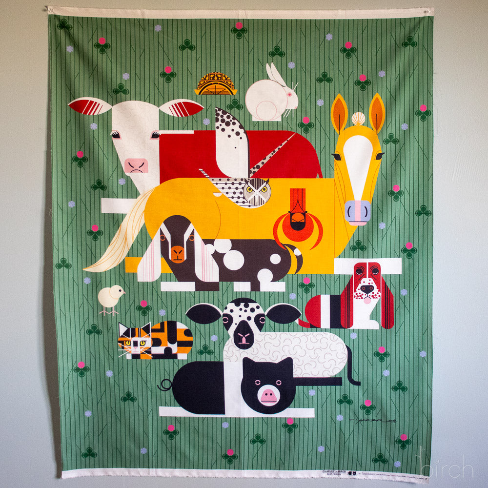 Best Friends Poster Panel Poplin - Digital