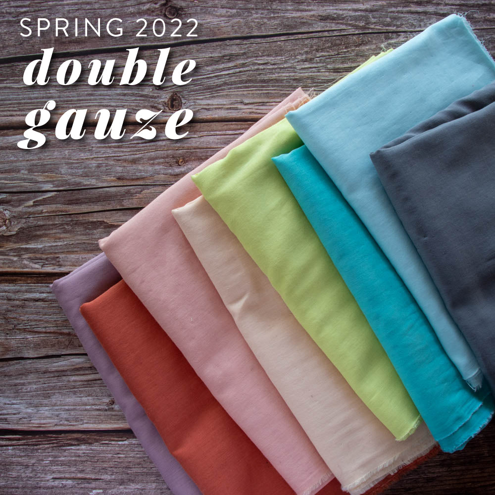 Spring 2022 Solid Double Gauze Case Pack, 15 YD