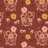 Night Cactus Terra Cotta  Poplin