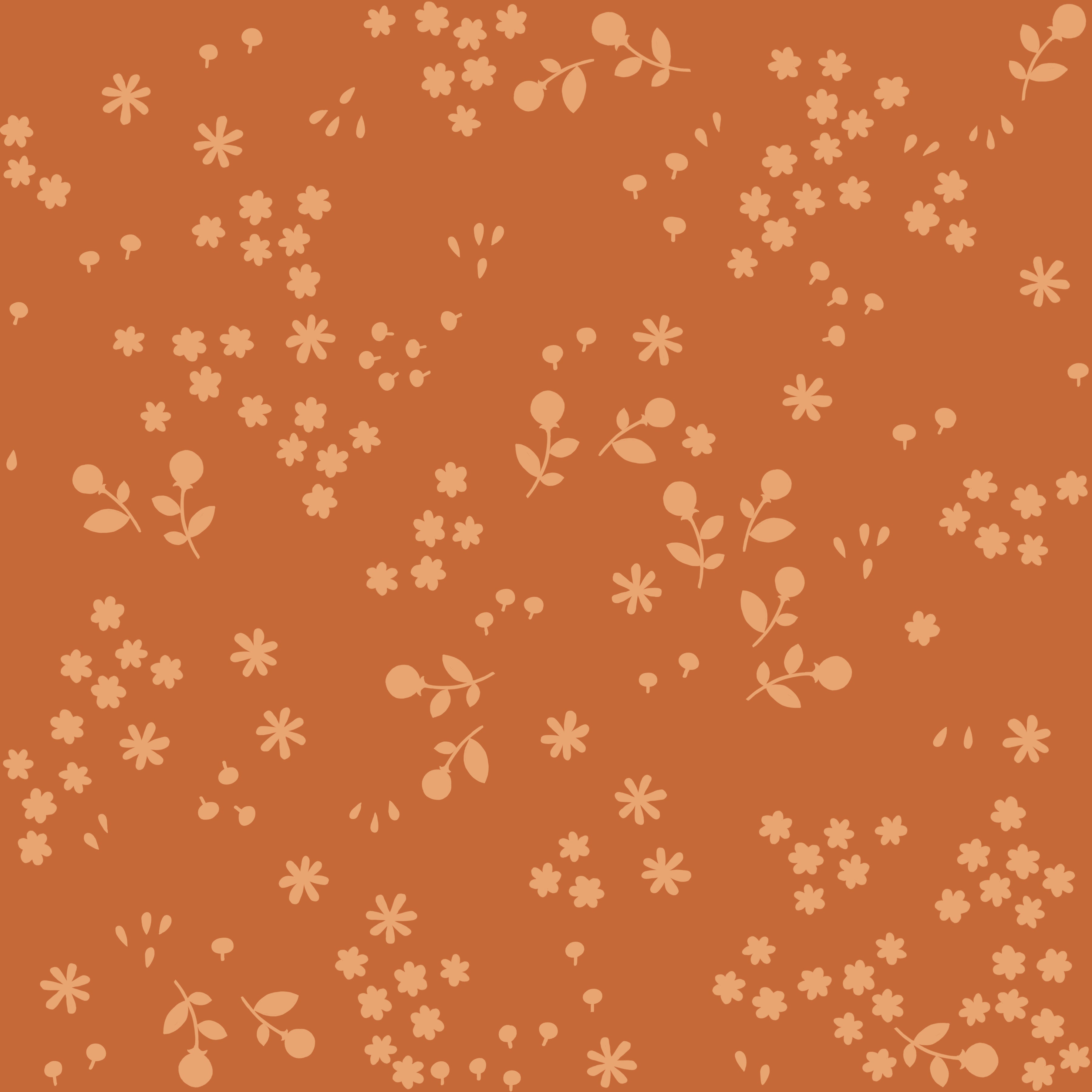 Tonal Floral Adobe