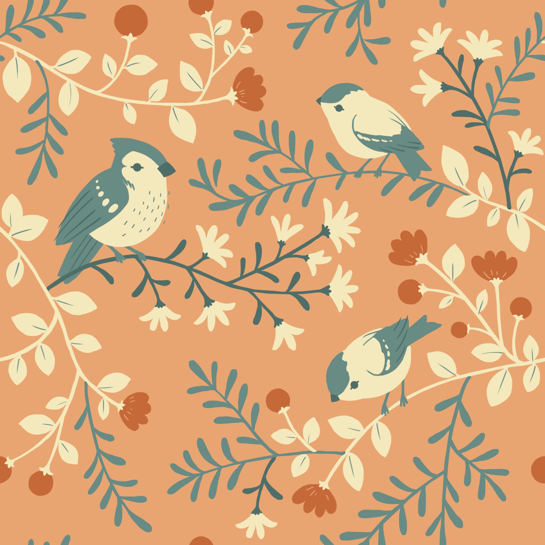 Birds and Branches Coral