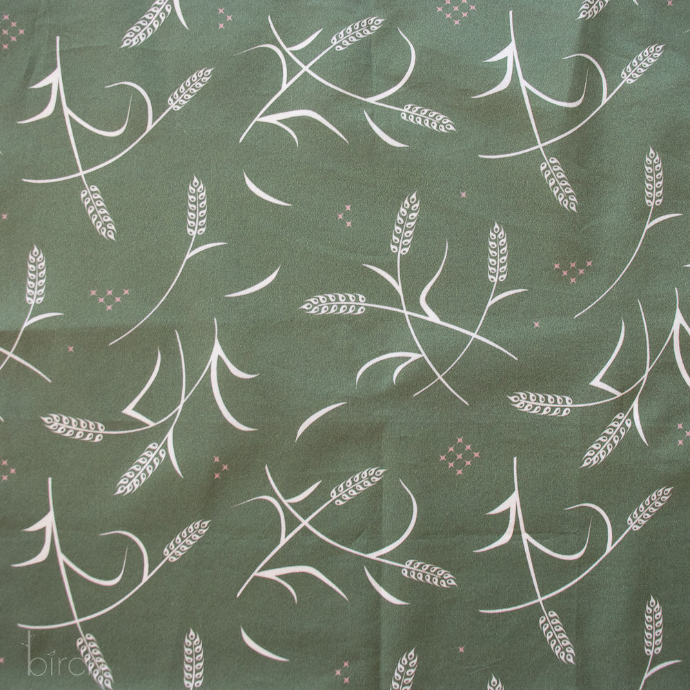 Tossed Wheat Green Poplin