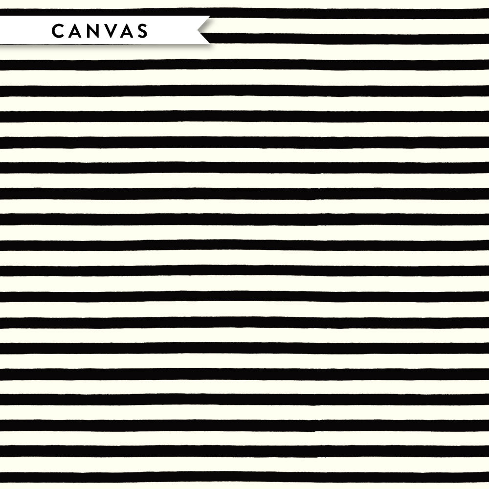 Sailor Stripes Black Canvas