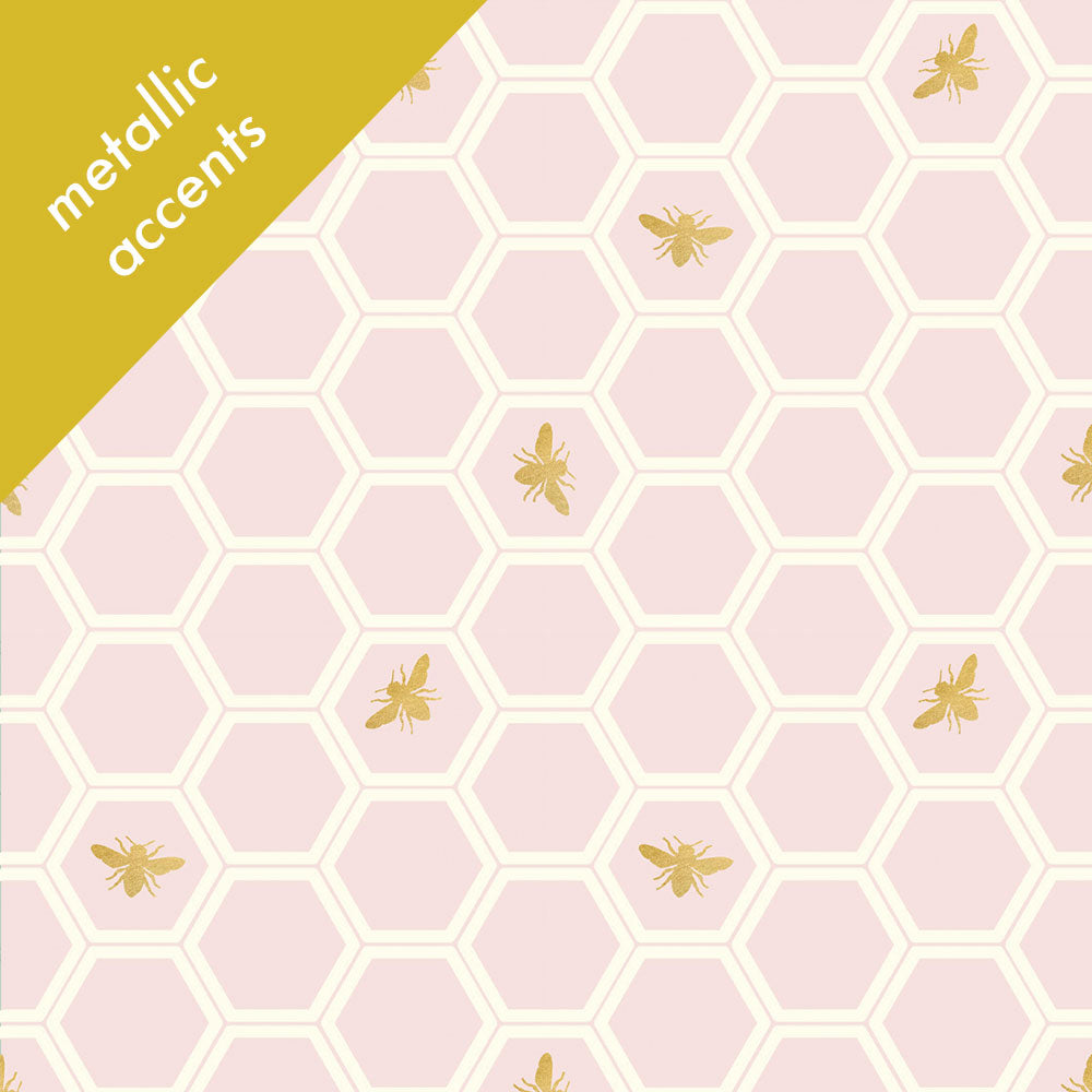 HONEY COMB in BLUSH CANVAS