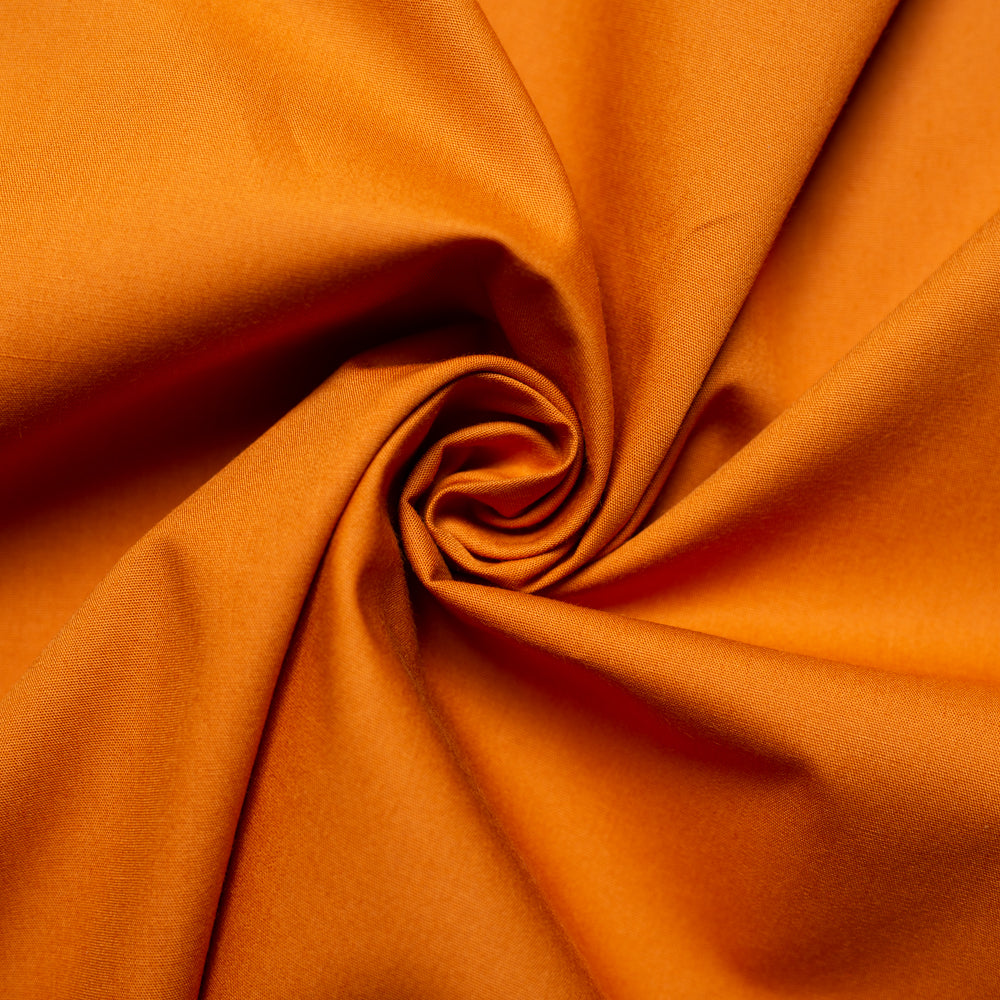 Orange Solid Poplin