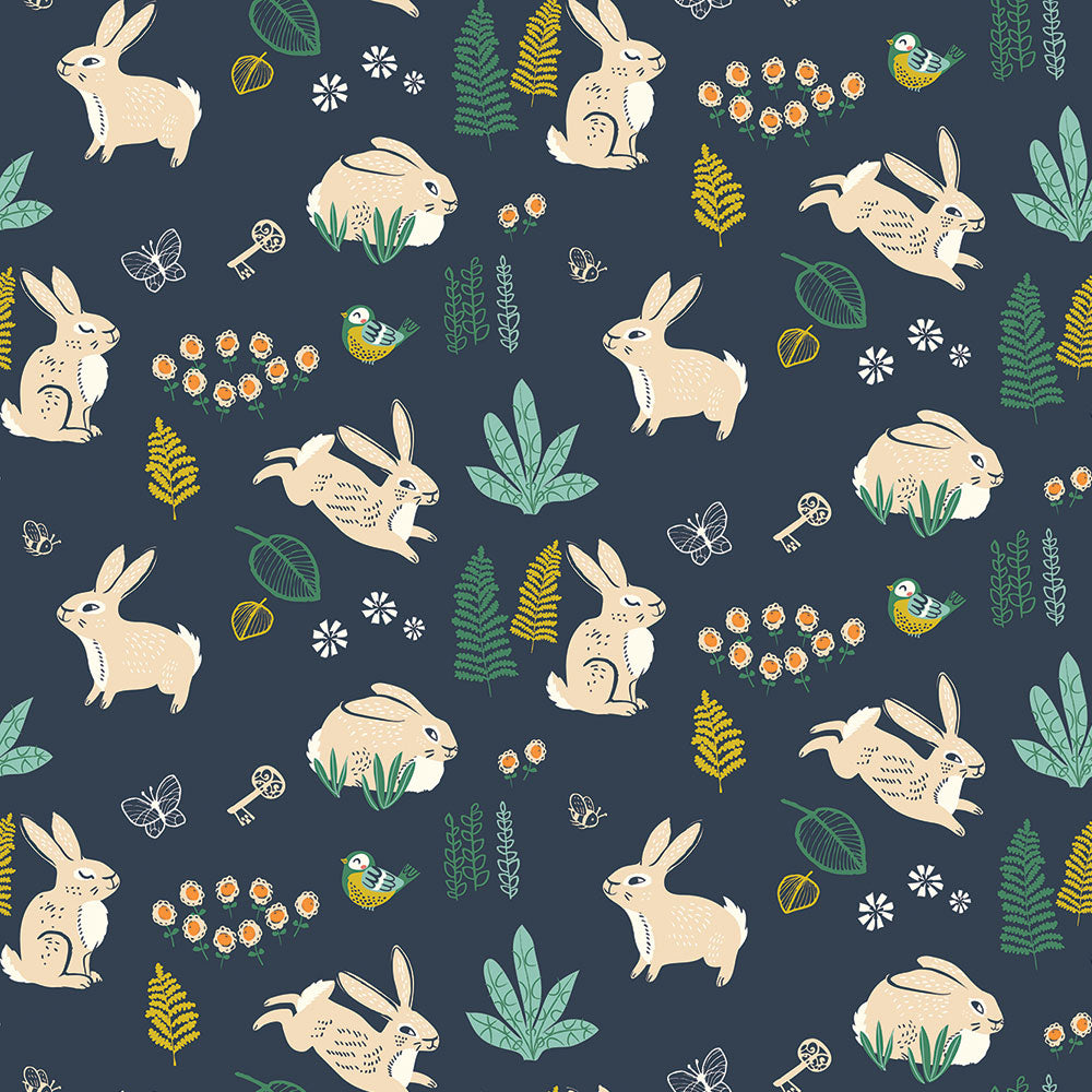 BUNNY HOP DUSK POPLIN