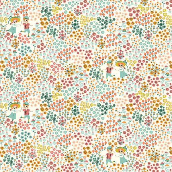 MEADOW FROLIC CREAM DOUBLE GAUZE