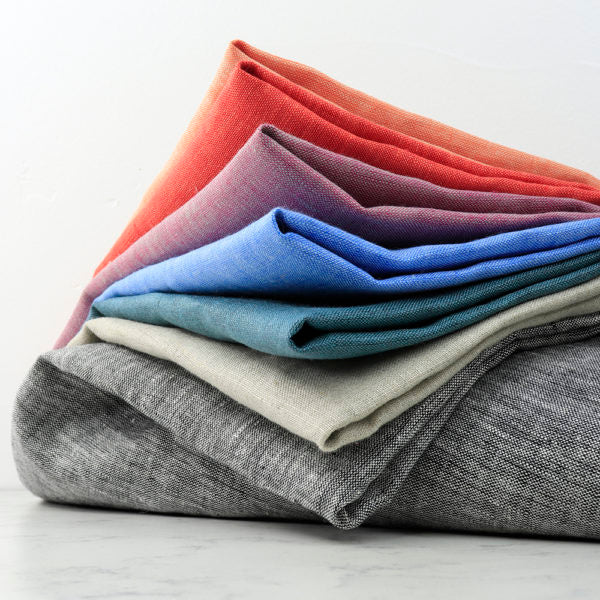 YARN DYED LINEN CASE PACK, 7 TOTAL