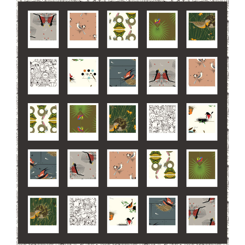 Insta Pic Quilt Pattern feat. Best of Charley Harper Vol. 2!