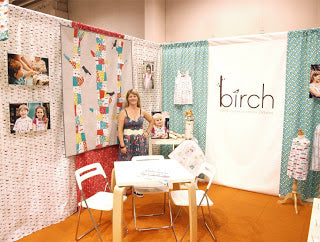 Spring Quilt Market 2010 Booth Photos for Birch Fabrics 100% Organic
