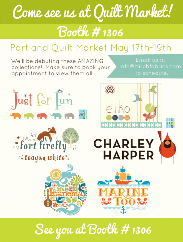 Book Your Quilt Market Appointment with Birch Fabrics!