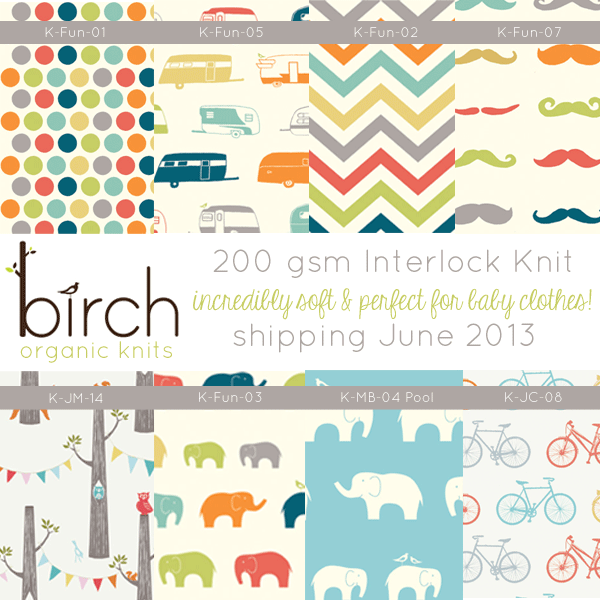 Brand New Organic Knits!  Coming June 2013.