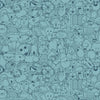 End Papers Blue Raspberry Poplin