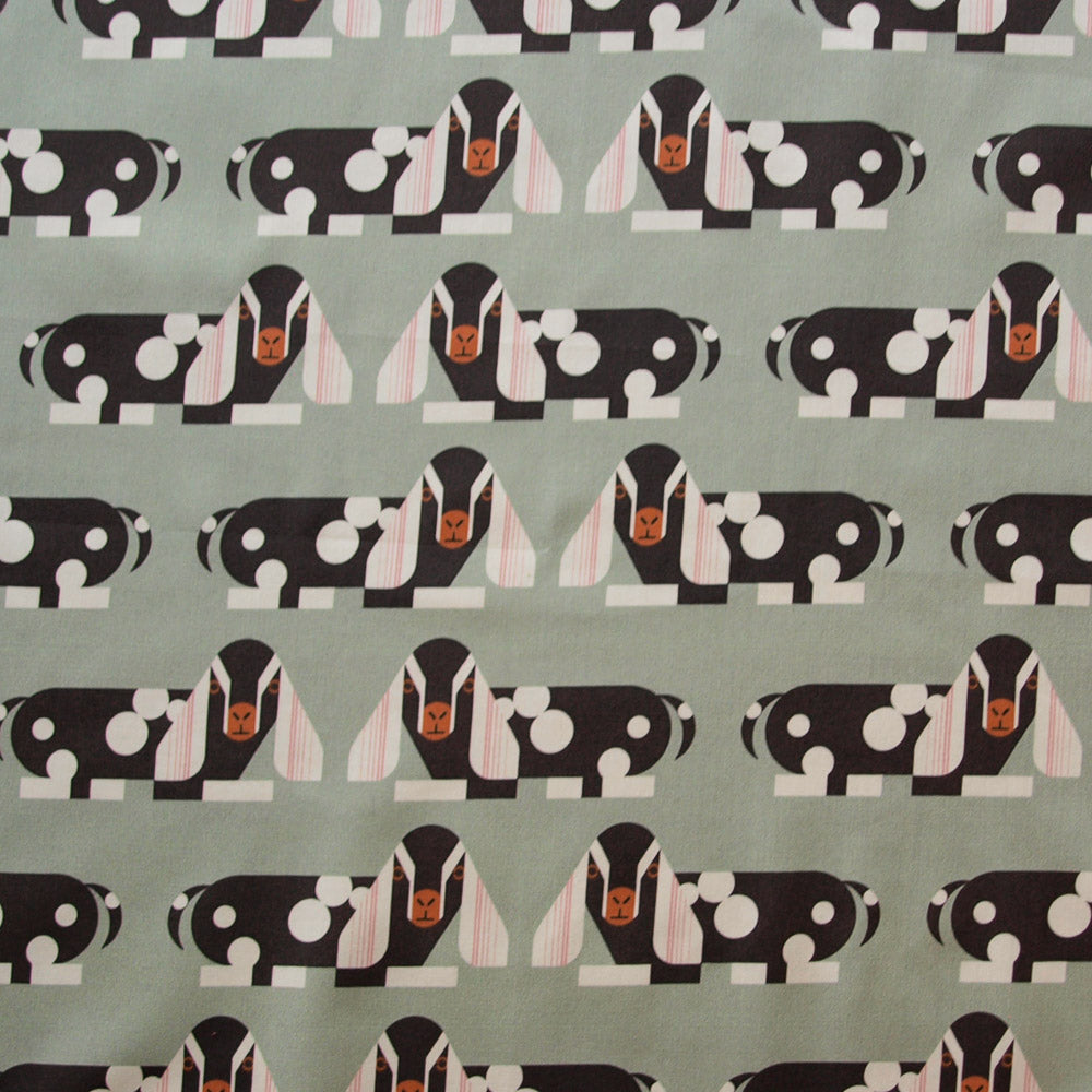 Resting Goat Sprout Poplin