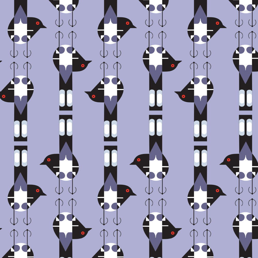 Spotted Tail Blackbird Lavender Poplin