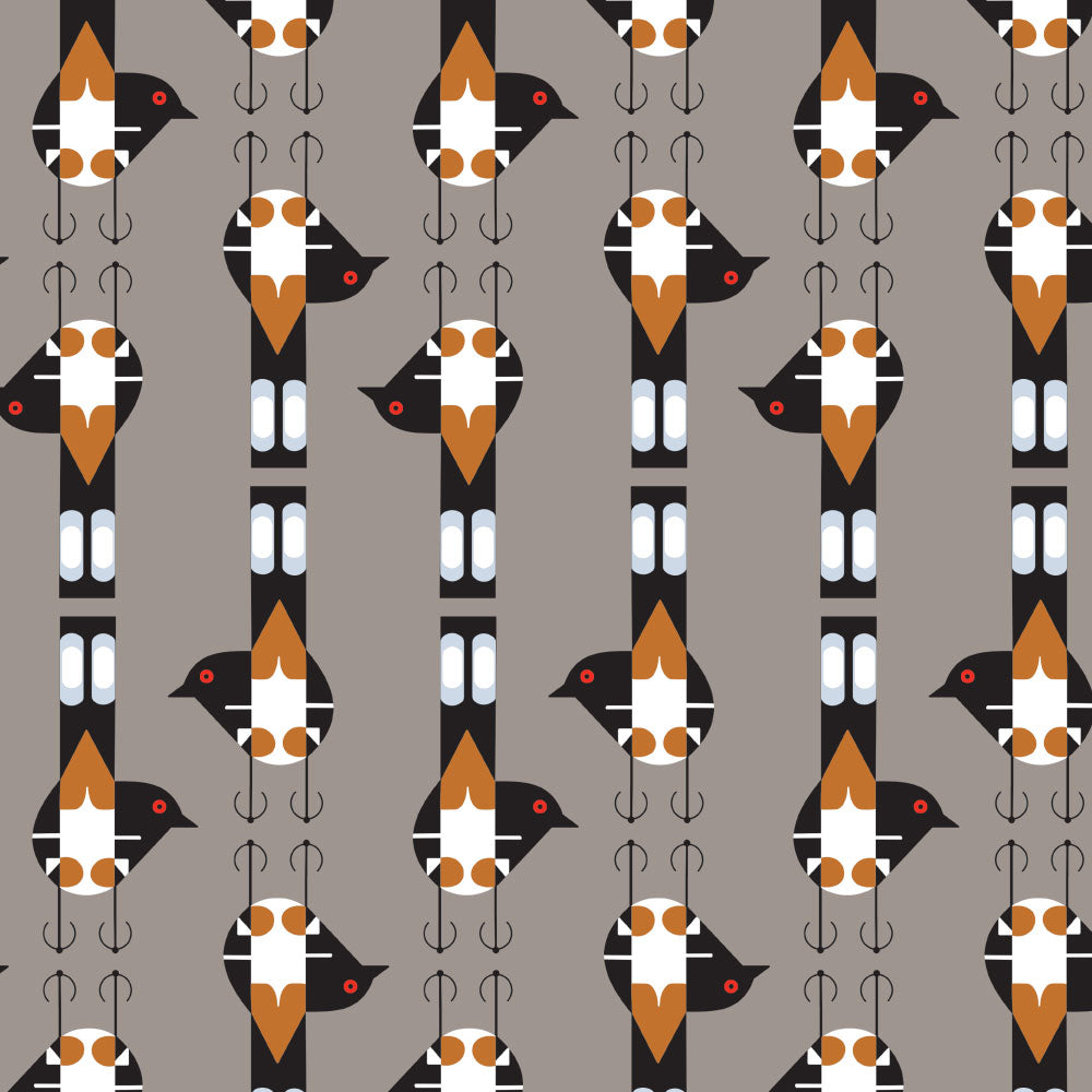 Spotted Tail Blackbird Shroom Poplin