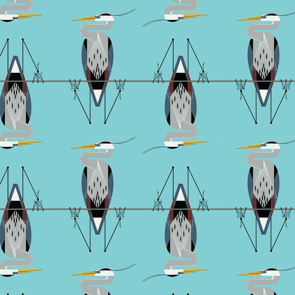 Shaker Lakes Cranes Poplin