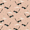 Mini Black Billed Magpie Poplin