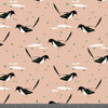 Mini Black Billed Magpie Poplin