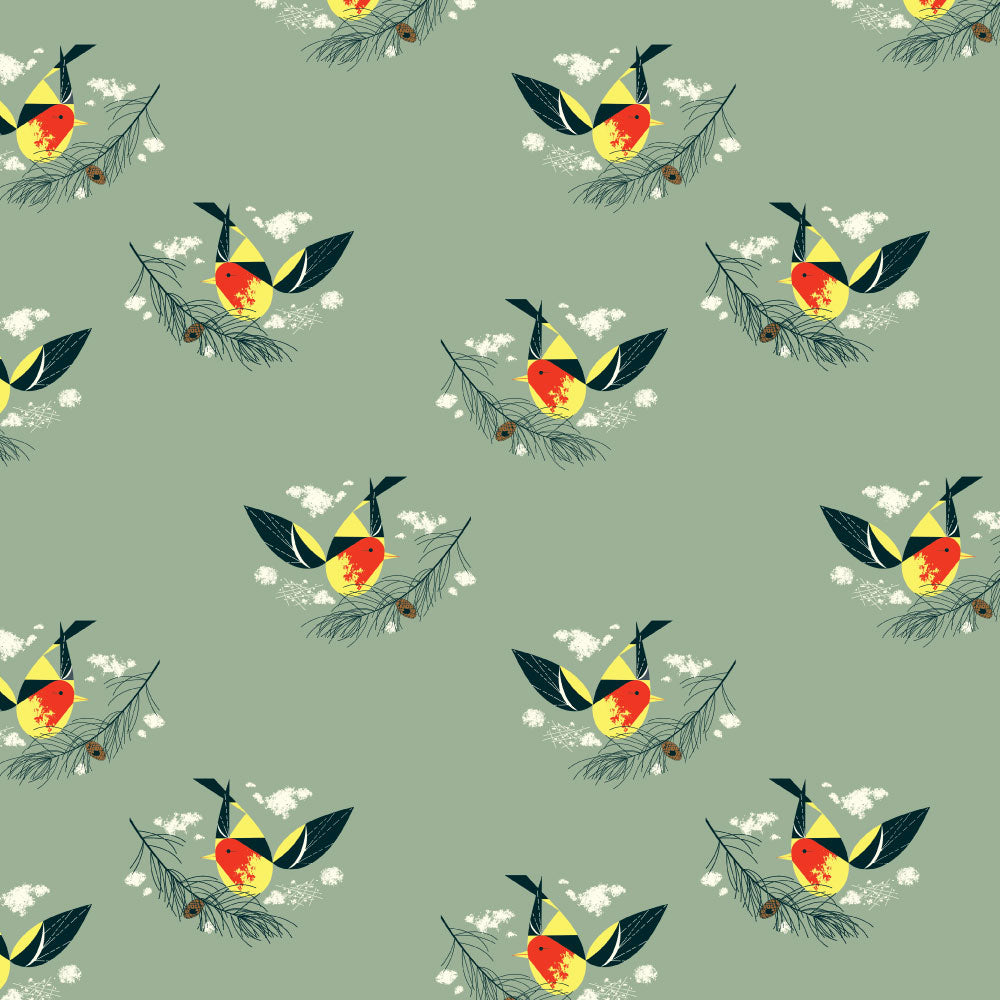 Mini Western Tanager Poplin